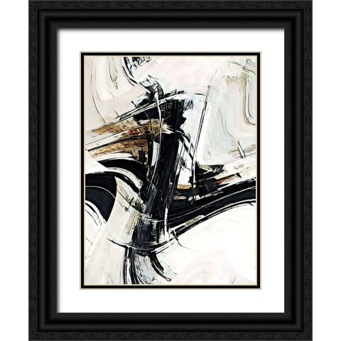 Continuum Black Ornate Wood Framed Art Print with Double Matting by Alpenglow Workshop