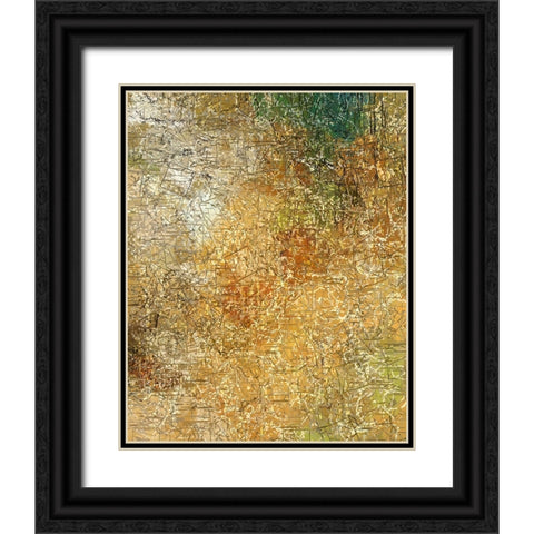 Cracked and Crumbling Black Ornate Wood Framed Art Print with Double Matting by Alpenglow Workshop