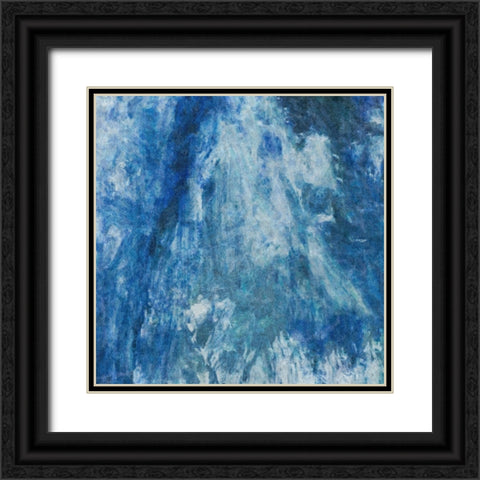 Distressed Jeans II Black Ornate Wood Framed Art Print with Double Matting by Alpenglow Workshop