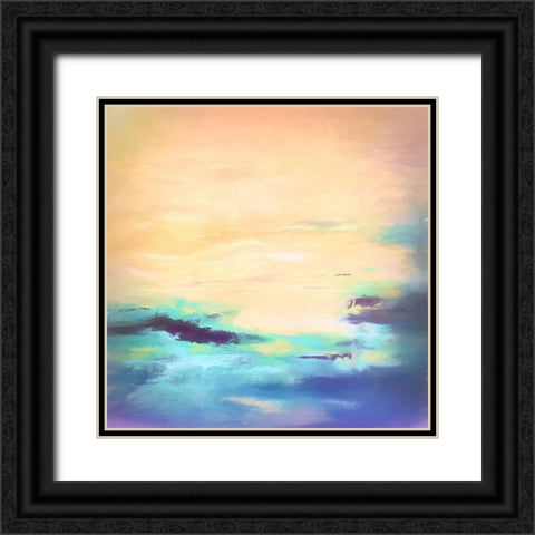 Parting Clouds Black Ornate Wood Framed Art Print with Double Matting by Alpenglow Workshop