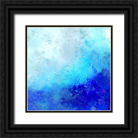 Splashing Surf Black Ornate Wood Framed Art Print with Double Matting by Alpenglow Workshop