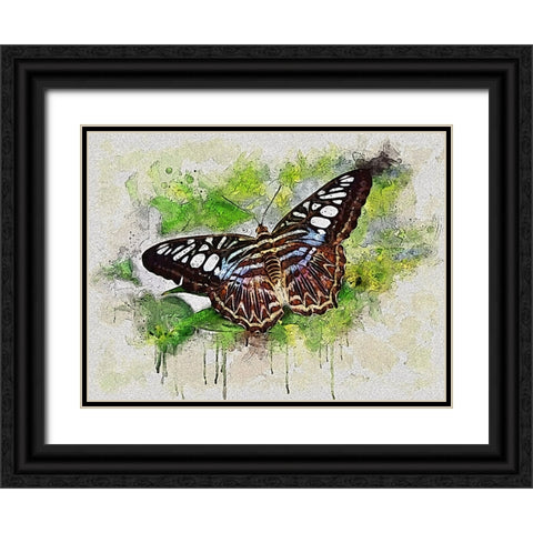 Outstretched Wings Black Ornate Wood Framed Art Print with Double Matting by Alpenglow Workshop