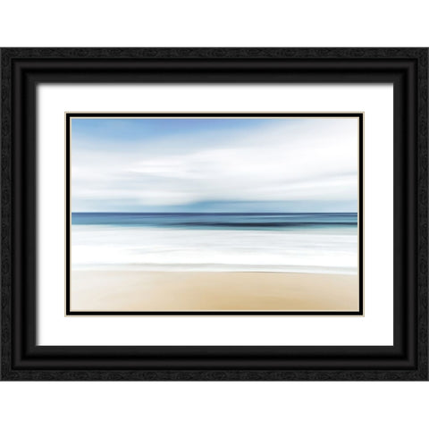 Beach Black Ornate Wood Framed Art Print with Double Matting by Alpenglow Workshop