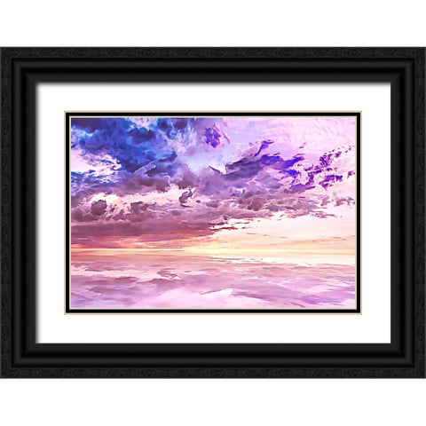 Floating in a Sea of Clouds Black Ornate Wood Framed Art Print with Double Matting by Alpenglow Workshop