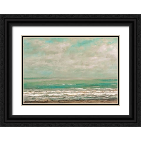 Rising Tides Black Ornate Wood Framed Art Print with Double Matting by Alpenglow Workshop