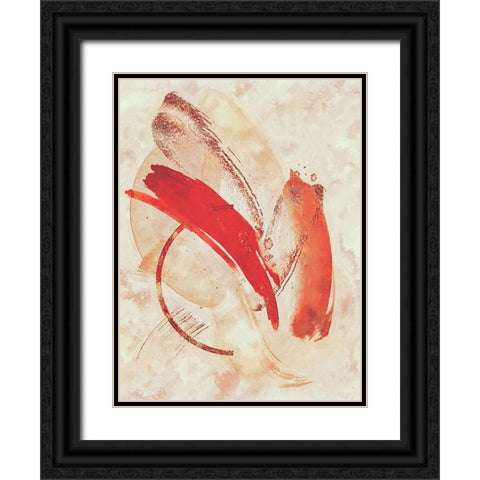 Ascending Notes Black Ornate Wood Framed Art Print with Double Matting by Alpenglow Workshop