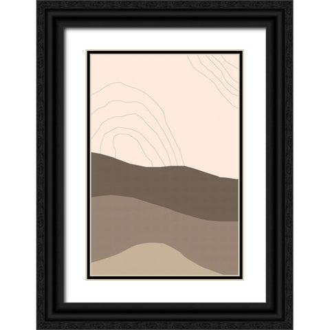 Dry Desert Lands I Black Ornate Wood Framed Art Print with Double Matting by Alpenglow Workshop