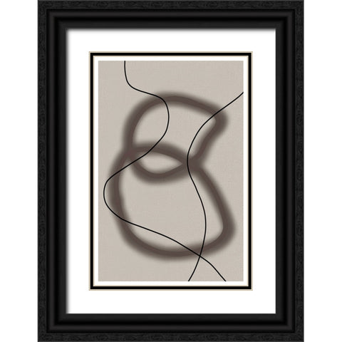 Forms and Figures Black Ornate Wood Framed Art Print with Double Matting by Alpenglow Workshop