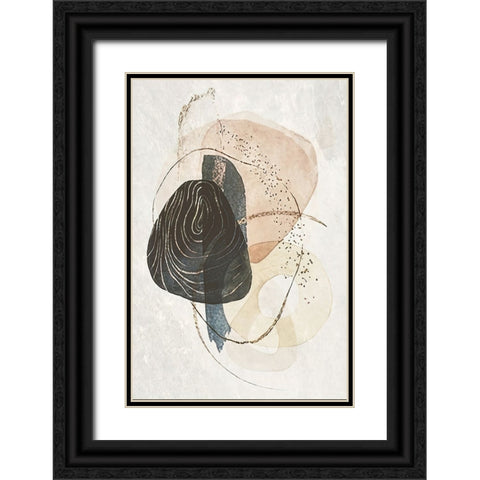 Found Objects Black Ornate Wood Framed Art Print with Double Matting by Alpenglow Workshop