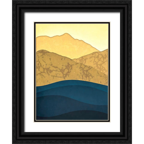 Golden Hills and Shadowed Forests III Black Ornate Wood Framed Art Print with Double Matting by Alpenglow Workshop