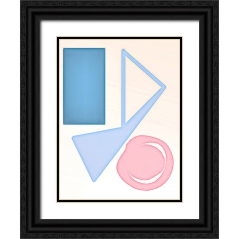 Shapes Askew Black Ornate Wood Framed Art Print with Double Matting by Alpenglow Workshop