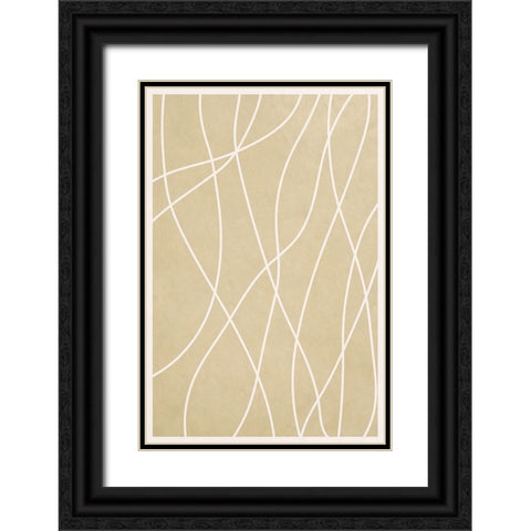 Spaghetti Strands III Black Ornate Wood Framed Art Print with Double Matting by Alpenglow Workshop