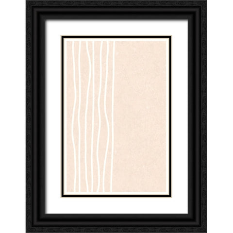 Stripes to the Left Black Ornate Wood Framed Art Print with Double Matting by Alpenglow Workshop