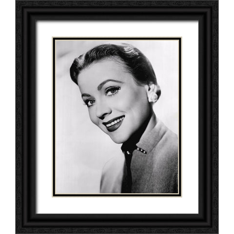 Anne Jeffreys 1955 Black Ornate Wood Framed Art Print with Double Matting by Vintage Hollywood Archive