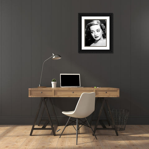 Bette Davis in All About Eve, 1950 Black Ornate Wood Framed Art Print with Double Matting by Vintage Hollywood Archive