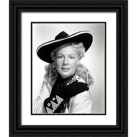 Betty Hutton, Annie Get Your Gun Black Ornate Wood Framed Art Print with Double Matting by Vintage Hollywood Archive