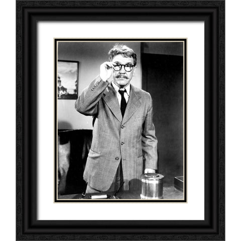 Burgess Meredith, The Twilight Zone Black Ornate Wood Framed Art Print with Double Matting by Vintage Hollywood Archive