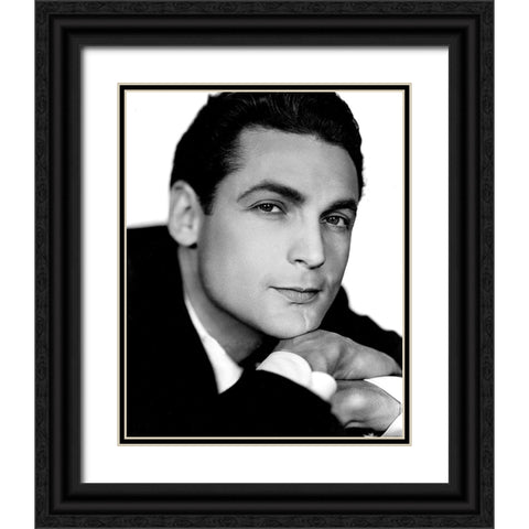 Charles Farrell Black Ornate Wood Framed Art Print with Double Matting by Vintage Hollywood Archive