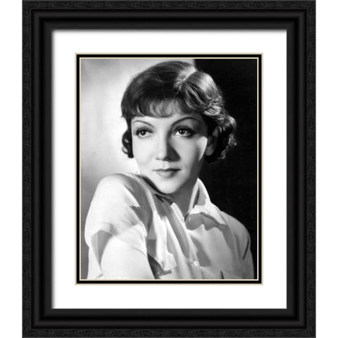 Claudette Colbert, 1931 Black Ornate Wood Framed Art Print with Double Matting by Vintage Hollywood Archive