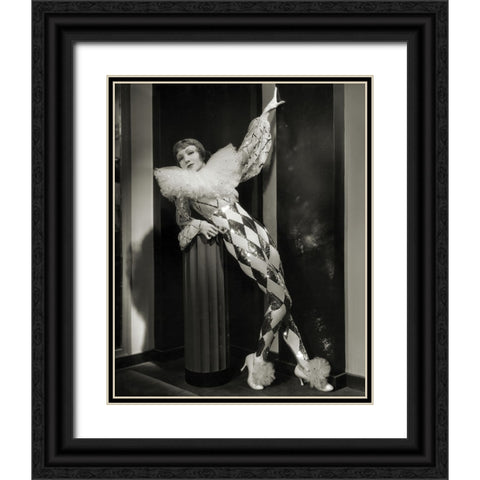 Claudette Colbert, Tonight is Ours Black Ornate Wood Framed Art Print with Double Matting by Vintage Hollywood Archive