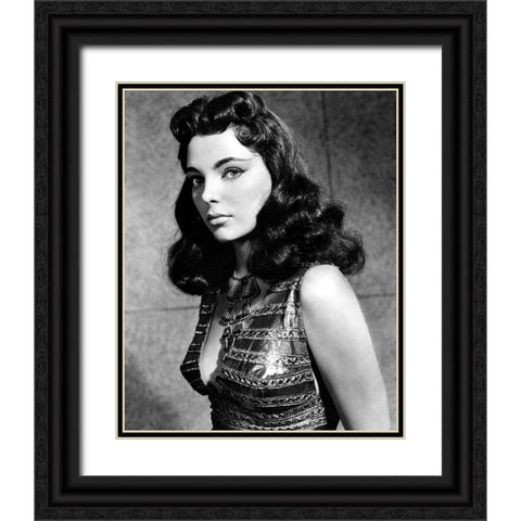 Joan Collins, Land of the Pharoahs Black Ornate Wood Framed Art Print with Double Matting by Vintage Hollywood Archive
