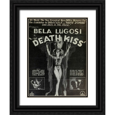 Death Kiss, The Film Daily Black Ornate Wood Framed Art Print with Double Matting by Vintage Hollywood Archive