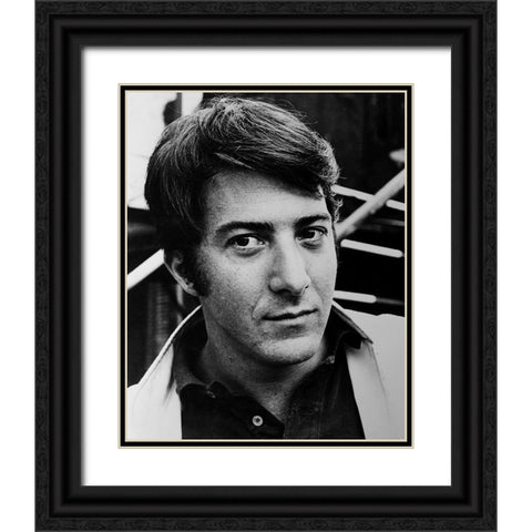 Dustin Hoffman, 1968 Black Ornate Wood Framed Art Print with Double Matting by Vintage Hollywood Archive