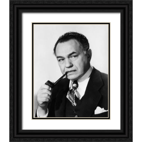 Edward G. Robinson, All My Sons, 1948 Black Ornate Wood Framed Art Print with Double Matting by Vintage Hollywood Archive