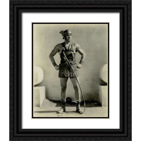 Francis X. Bushman as Messala, Ben-Hur A Tale of the Christ, 1925 Black Ornate Wood Framed Art Print with Double Matting by Vintage Hollywood Archive