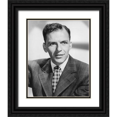 Frank Sinatra, 1942 II Black Ornate Wood Framed Art Print with Double Matting by Vintage Hollywood Archive
