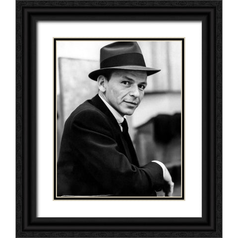 Frank Sinatra, 1957 III Black Ornate Wood Framed Art Print with Double Matting by Vintage Hollywood Archive