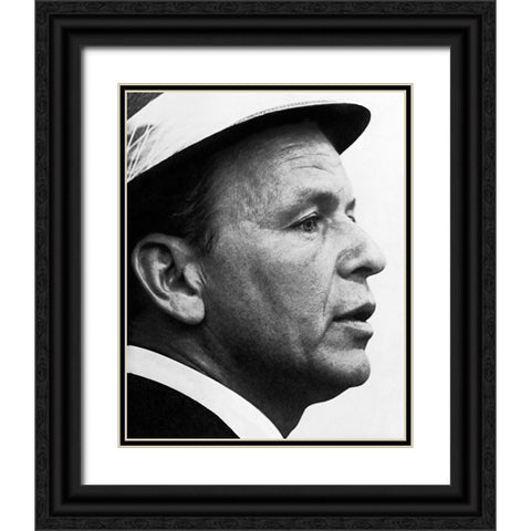 Frank Sinatra, 1964 Black Ornate Wood Framed Art Print with Double Matting by Vintage Hollywood Archive
