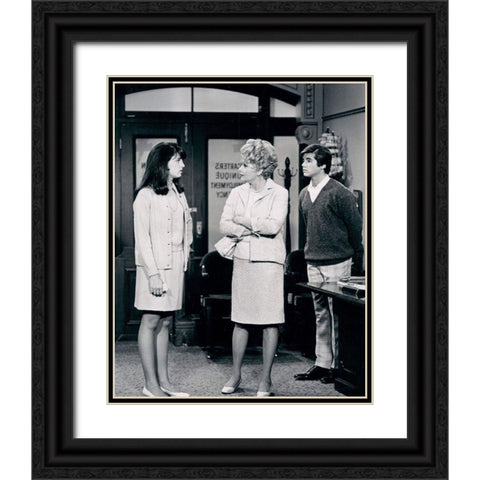 Lucie Arnaz, Lucille Ball and Desi Arnaz Jr., 1968 Black Ornate Wood Framed Art Print with Double Matting by Vintage Hollywood Archive