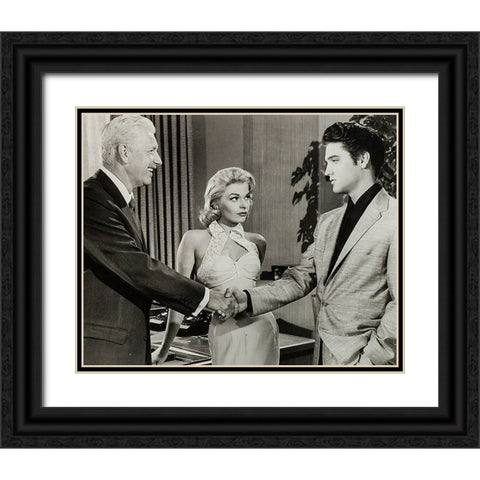 Jailhouse Rock, 1960 V Black Ornate Wood Framed Art Print with Double Matting by Vintage Hollywood Archive