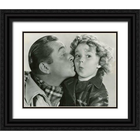 James Dunn, Shirley Temple, Bright Eyes, 1934 Black Ornate Wood Framed Art Print with Double Matting by Vintage Hollywood Archive