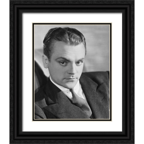 James Cagney Black Ornate Wood Framed Art Print with Double Matting by Vintage Hollywood Archive