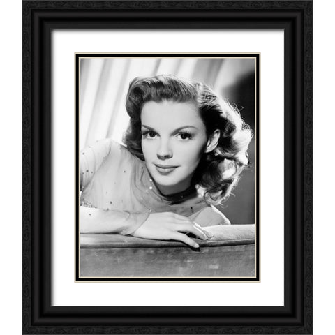 Judy Garland, The Harvey Girls Black Ornate Wood Framed Art Print with Double Matting by Vintage Hollywood Archive
