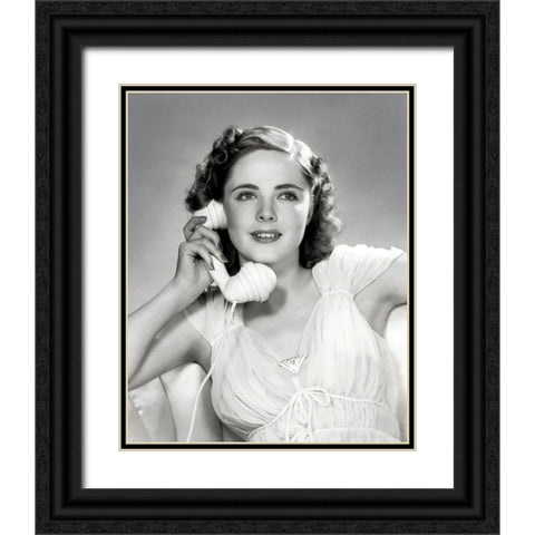 Kay Aldridge, 1940 Black Ornate Wood Framed Art Print with Double Matting by Vintage Hollywood Archive