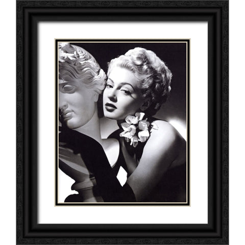 Lana Turner, 1942 Black Ornate Wood Framed Art Print with Double Matting by Vintage Hollywood Archive