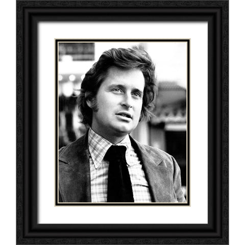 Michael Douglas,Â The Streets of San Francisco, 1975 Black Ornate Wood Framed Art Print with Double Matting by Vintage Hollywood Archive