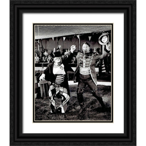 Mickey Rooney, Chill Wills, Frontier Circus, 1962 Black Ornate Wood Framed Art Print with Double Matting by Vintage Hollywood Archive