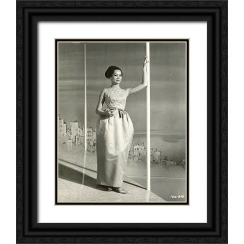 Nancy Kwan,Â Flower Drum Song, 1961 Black Ornate Wood Framed Art Print with Double Matting by Vintage Hollywood Archive