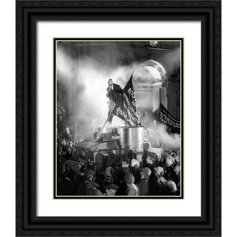 October, 1927 Black Ornate Wood Framed Art Print with Double Matting by Vintage Hollywood Archive