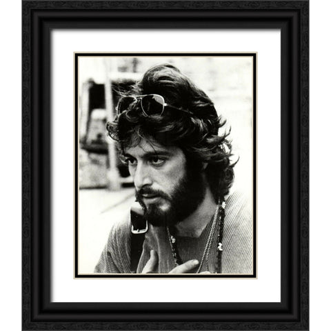 Al Pacino,Â Serpico Black Ornate Wood Framed Art Print with Double Matting by Vintage Hollywood Archive
