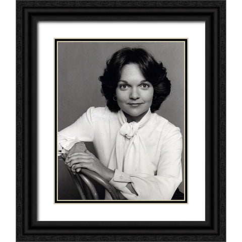 Pamela Reed, 1977 Black Ornate Wood Framed Art Print with Double Matting by Vintage Hollywood Archive