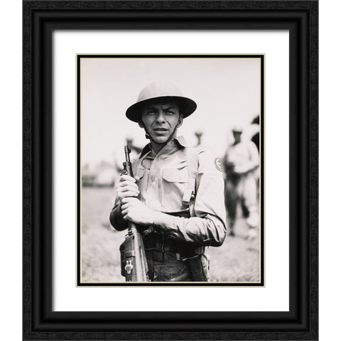 Sinatra, From Here to Eternity, 1953 Black Ornate Wood Framed Art Print with Double Matting by Vintage Hollywood Archive