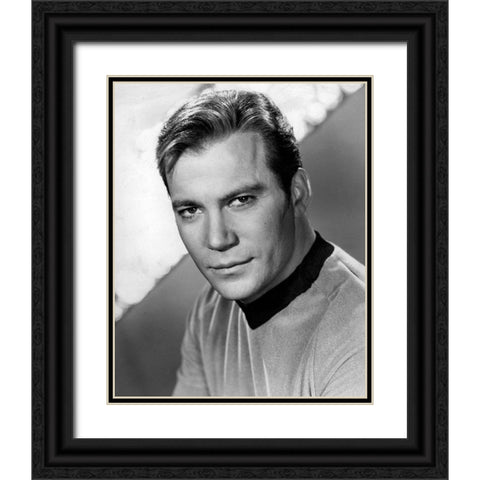 William Shatner, Star Trek Black Ornate Wood Framed Art Print with Double Matting by Vintage Hollywood Archive