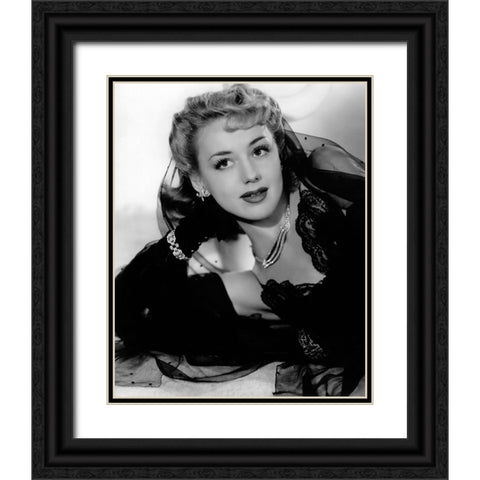 Anne Shirley Black Ornate Wood Framed Art Print with Double Matting by Vintage Hollywood Archive
