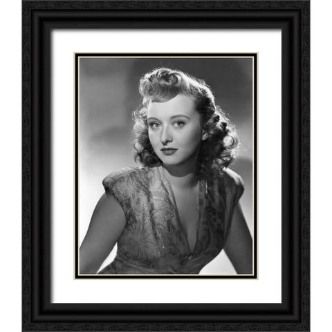 Celeste Holm Black Ornate Wood Framed Art Print with Double Matting by Vintage Hollywood Archive