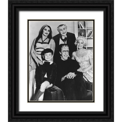 The Munsters, 1964 Black Ornate Wood Framed Art Print with Double Matting by Vintage Hollywood Archive